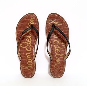 Sam Edeleman Gracie Flip-Flop Sandal Black Leather